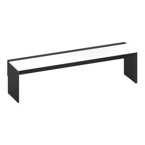 ワークヴィスタ+片面固定式W280D70黒脚W