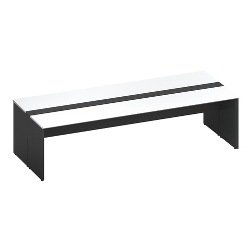 ワークヴィスタ+両面固定式W280D60黒脚W