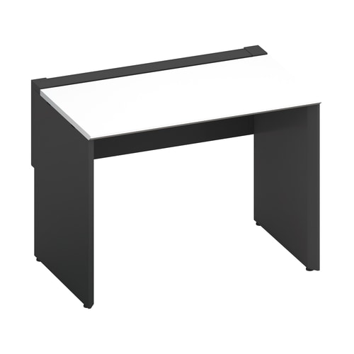 ワークヴィスタ+片面開閉式W100D70黒脚W