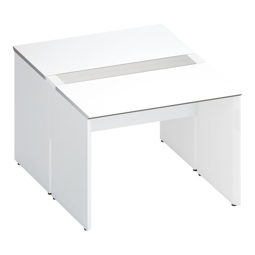 ワークヴィスタ+両面開閉式W100D70白脚W