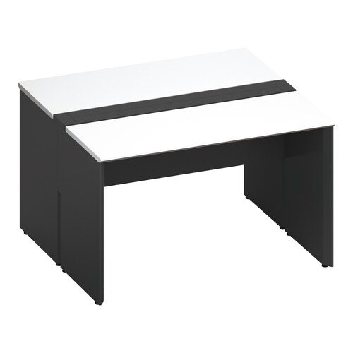 ワークヴィスタ+両面開閉式W120D60黒脚W