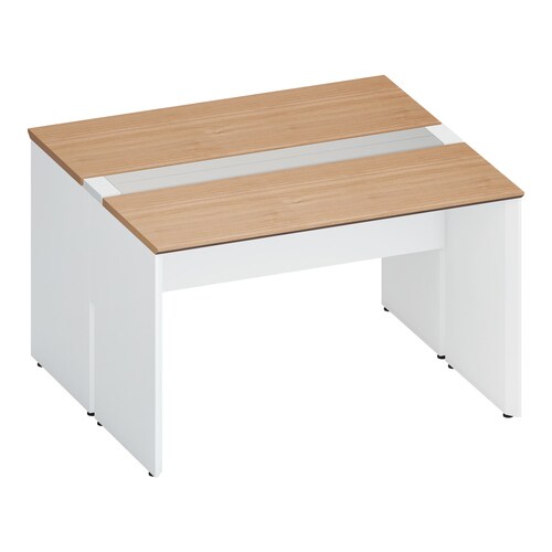 ワークヴィスタ+両面開閉式W120D60白脚M