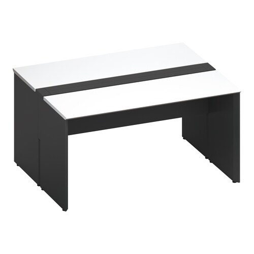 ワークヴィスタ+両面開閉式W140D60黒脚W