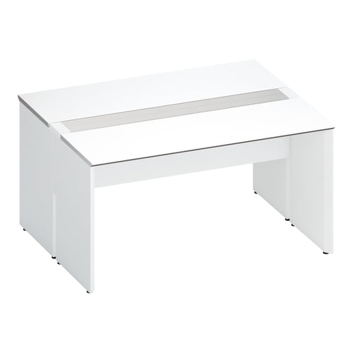 ワークヴィスタ+両面開閉式W140D60白脚W