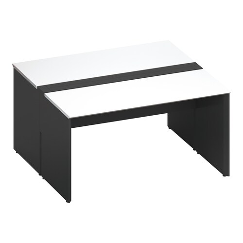 ワークヴィスタ+両面開閉式W140D70黒脚W