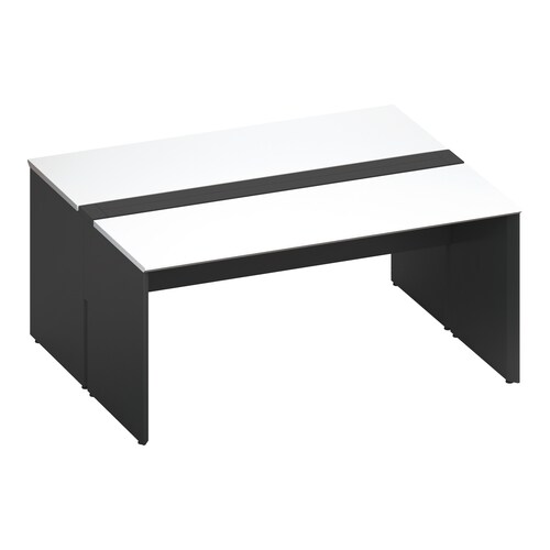 ワークヴィスタ+両面開閉式W160D70黒脚W