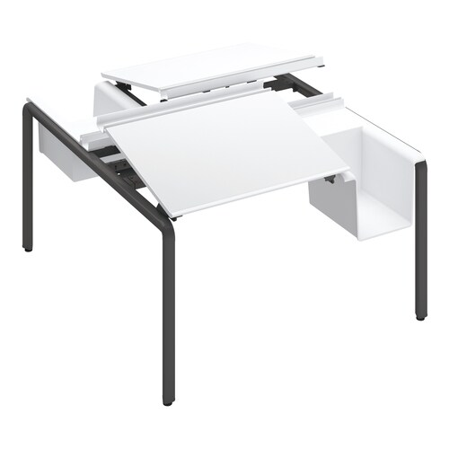 アプティスバスケット両面基本W120D140黒脚W