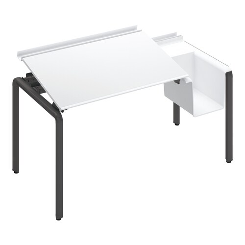 アプティスバスケット片面基本W140D70黒脚W