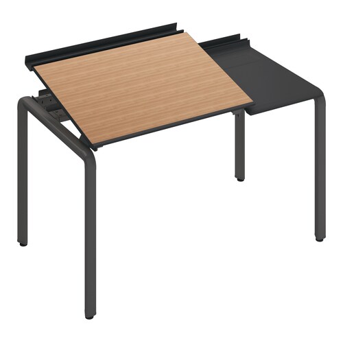 アプティストレー片面基本W120D70黒脚M