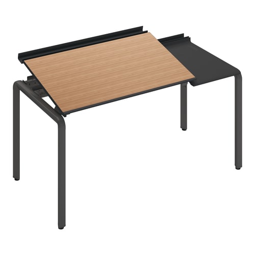 アプティストレー片面基本W140D70黒脚M