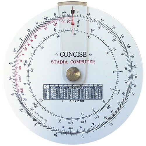 定規 円形計算尺 スタジア