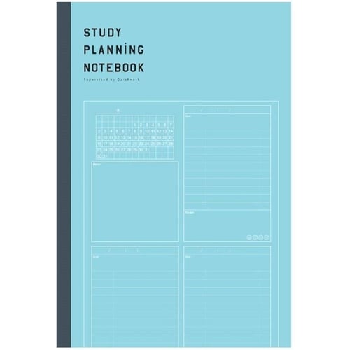 ノート スタディステーショナリー勉強計画B5青×5