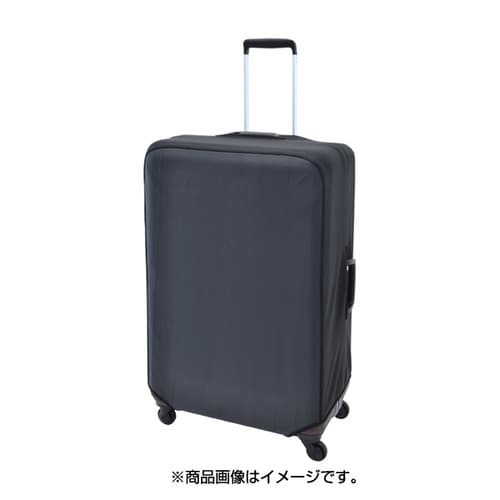ジッパー スーツケースカバー L ブラック