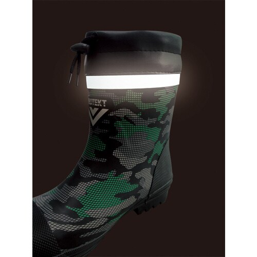 迷彩安全ショートブーツ M