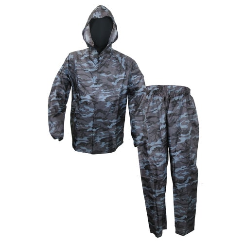 迷彩ヤッケ上下組 グレー L