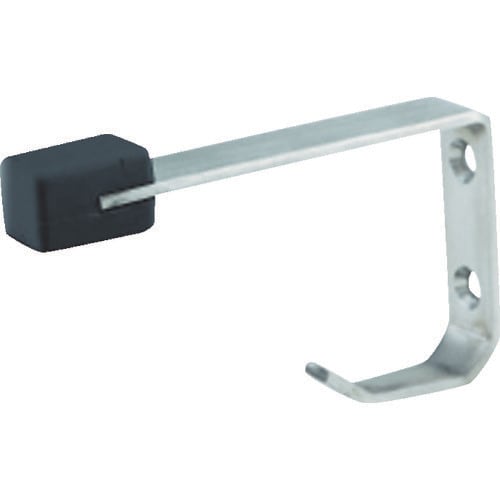 フック付ボックス戸当100HL黒ゴム