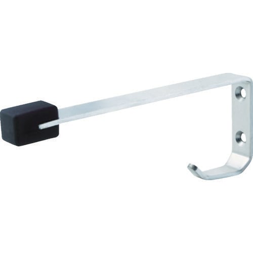 フック付ボックス戸当150HL黒ゴム