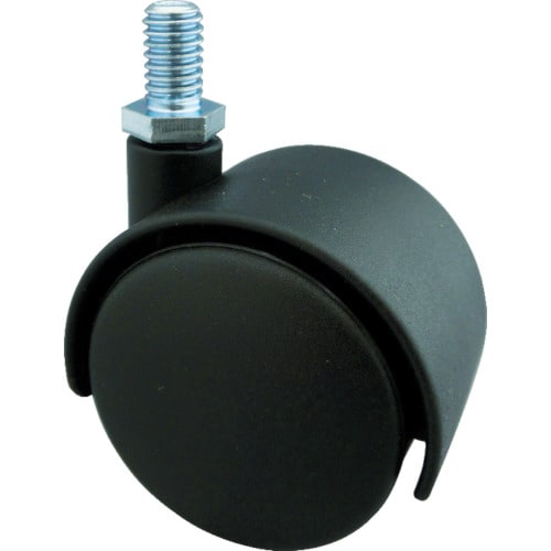 ねじ込み双輪キャスターナイロン車輪自在Φ50M12