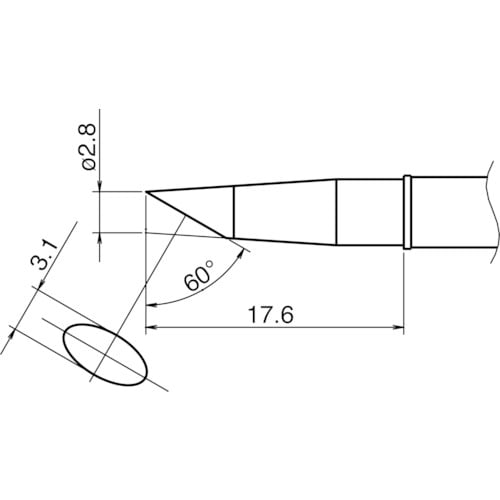 こて先/2.8BC型 T3102BC28
