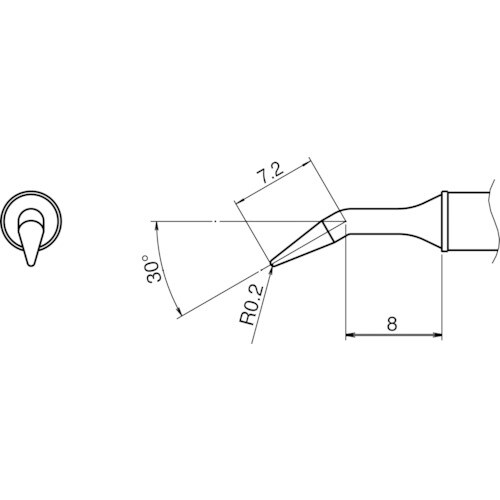 こて先/0.2RLB型 T3101JL02