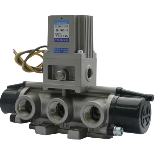 4方向電磁弁15AAC100V7Mシリーズシングル