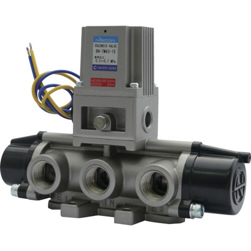 4方向電磁弁15AAC200V7Mシリーズシングル