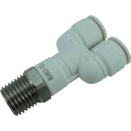 ファイブSUSメイルブランチワイ白8mm・R1/4