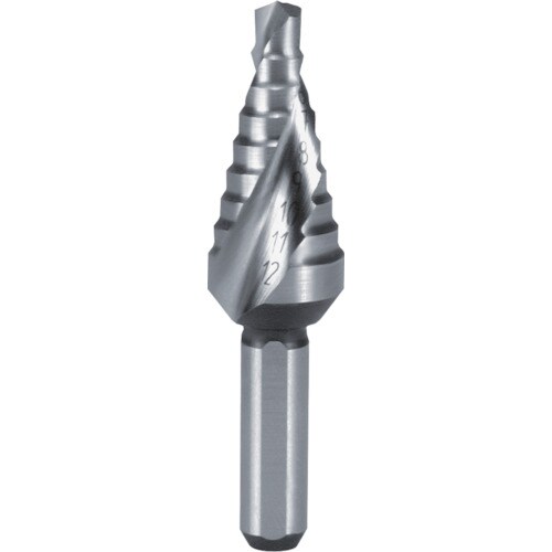 2枚刃スパイラルステップドリル12mm短尺