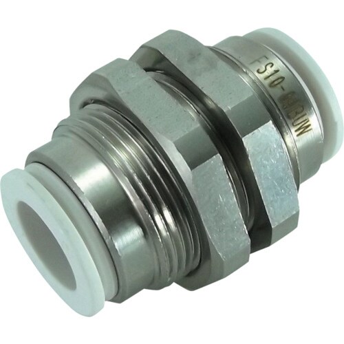 ファイブSUSバルクヘッドユニオン白10mm