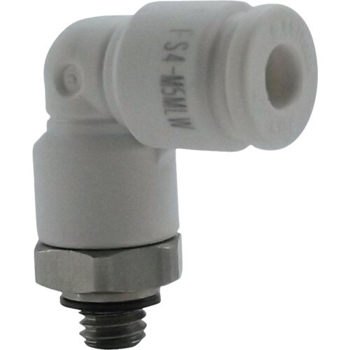 ファイブSUSメイルエルボ白4mm・M5X0.8