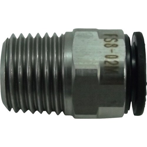 ファイブSUSメイルコネクタ8mm・R1/4