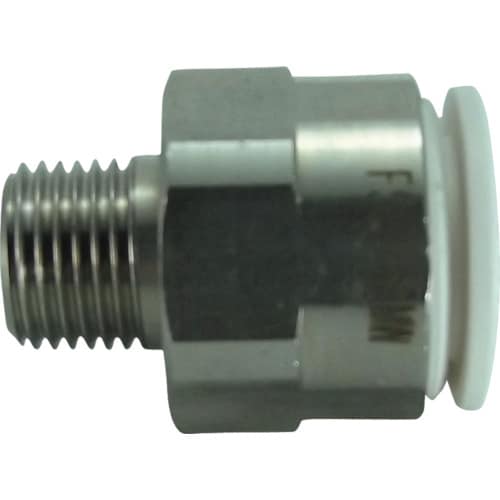 ファイブSUSメイルコネクタ白10mm・R1/8