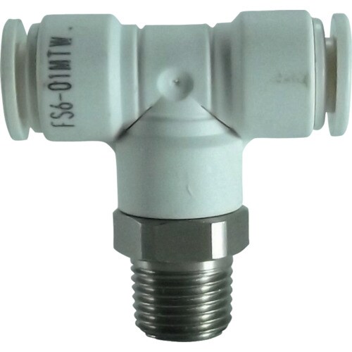 ファイブSUSメイルブランチティ白6mm・R1/8