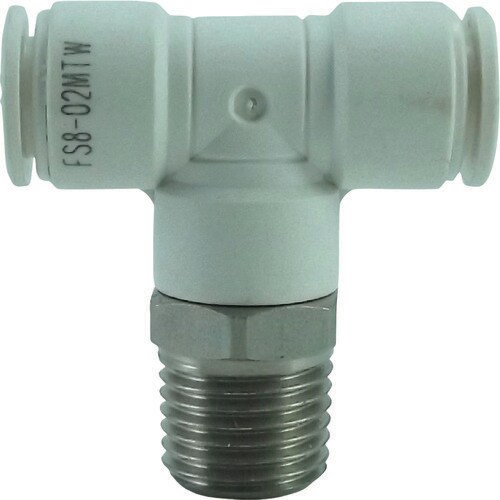 ファイブSUSメイルブランチティ白8mm・R1/4