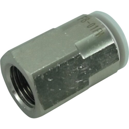 ファイブフィメイルコネクタ−白8mm・Rc1/8