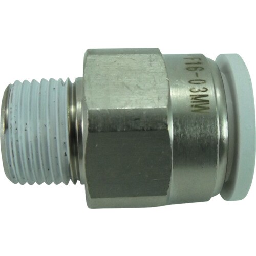 ファイブメイルコネクタW(白)16mm・R3/8