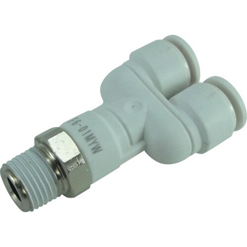 ファイブメイルブランチワイW(白)6mm・R1/8