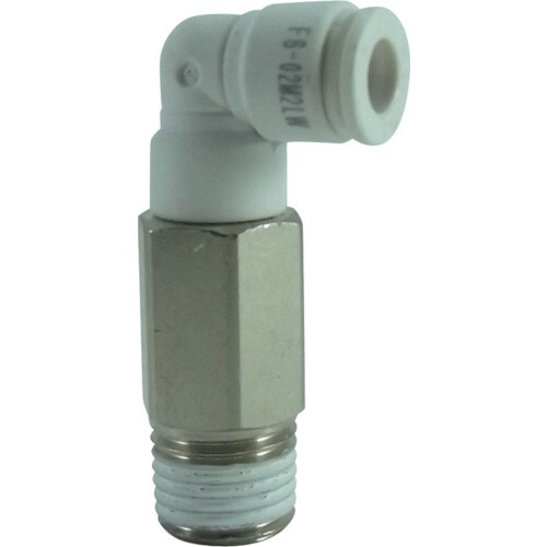 ファイブロングメイルエルボW(白)6mm・R1/4