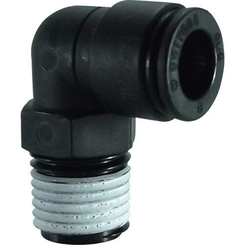 ファイブ樹脂メイルエルボ8mm・R1/4