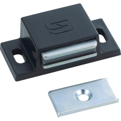 マグネットキャッチ樹脂製L40mm黒