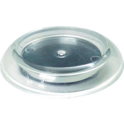 キャスタ−用受け皿ゴム付64MM透明