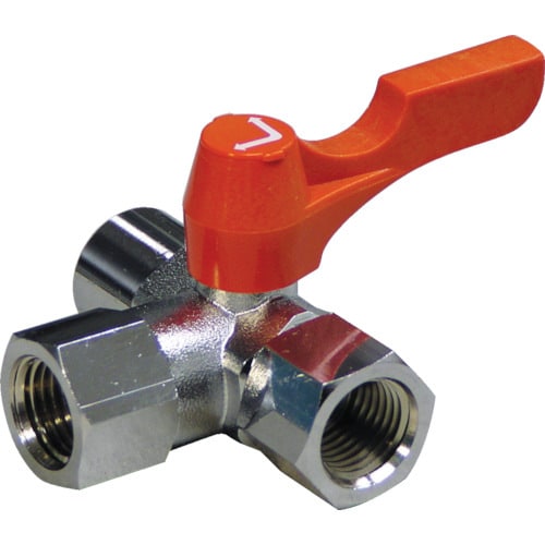 エースボール3W横型三方弁内X内ネジ型PT1/8