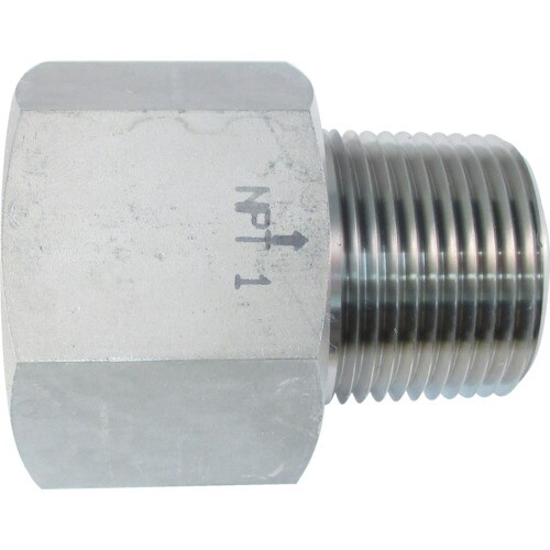 ステンレス製変換内外ソケット外NPT1×内PT1