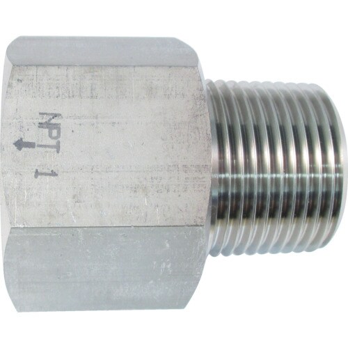 ステンレス製変換内外ソケット外PT1×内NPT1