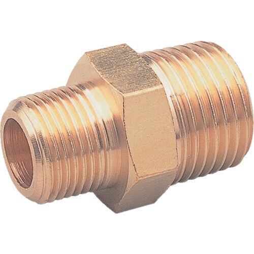 異径六角ニップルPT1/8XPT1/4