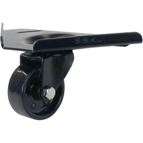 コーナーキャスターナイロン車輪75径黒