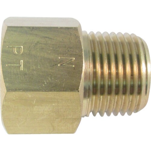 黄銅製変換内外ソケット外NPT1/4×内PT1/4