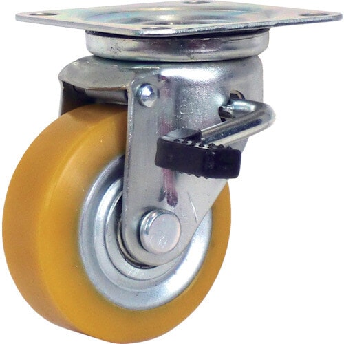 静電気帯電防止キャスター自在ストッパー付75径