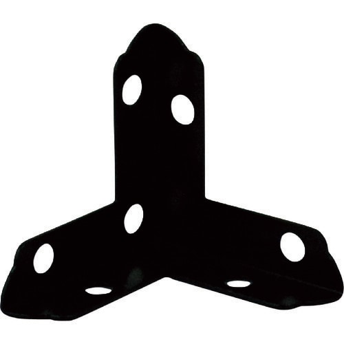 カラー三方面黒322組入ネジ付