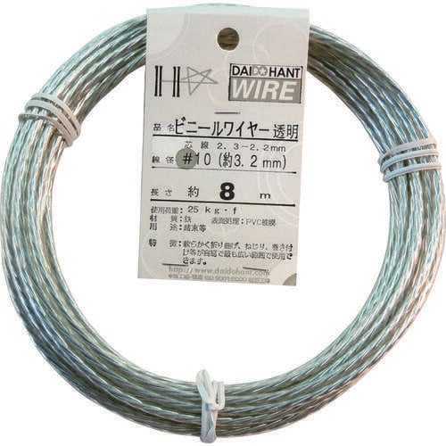 ビニールワイヤー♯10×8m透明